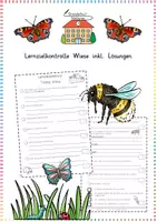 Vorschau - Test - Wiese: Lernzielkontrolle (Test mit Lösungen) - Sachunterricht - Kl. 3/4 - Deckblatt