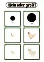 Vorschau - Spiele - Klein oder groß? - Bauernhof | Zuordnungsspiel - Seite 2