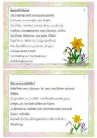 Vorschau - Fördermaterial/Inklusion - Abschreibkartei Frühling Klasse 2_Schreibschrift - Seite 1