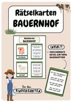 Vorschau - Quiz - Rätselkarten - Bauernhof | Rätsel raten - Deckblatt