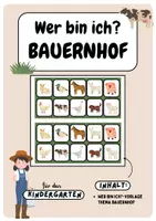 Vorschau - Spiele - Wer bin ich? | Bauernhof | Ratespiel - Deckblatt