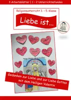 Vorschau - Mal- und Bastelvorlagen - Materialpaket: Heiliger Valentin / Valentinstag - Seite 1