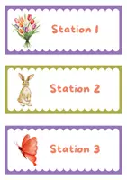 Vorschau - Stationenlernen - Stationskarten Frühling - Deckblatt