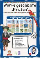 Vorschau - Spiele - Würfelgeschichte Piraten - Kreatives Schreiben - Deckblatt