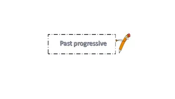 Vorschau - Präsentationen/Tafelbilder - past progressive - Deckblatt