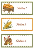 Vorschau - Stationenlernen - Stationskarten Herbst - Deckblatt