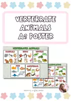 Vista previa - Decoración del aula - VERTEBRATE ANIMALS A3 POSTER - Portada