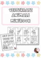 Vista previa - Manualidades / Dibujos para colorear - VERTEBRATE ANIMALS MINIBOOK - Portada