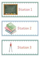 Vorschau - Stationenlernen - Stationskarten - Deckblatt