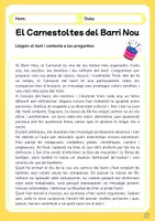 Vista previa - Hojas de trabajo - Comprensions lectores_Carnaval (Cicle superior) - página 1