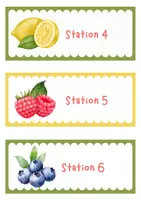 Vorschau - Stationenlernen - Stationskarten Obst - Seite 1