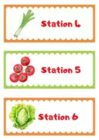 Vorschau - Stationenlernen - Stationskarten Gemüse - Seite 1