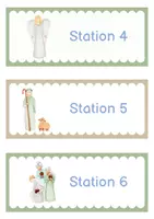 Vorschau - Stationenlernen - Stationskarten Weihnachtsgeschichte - Seite 1
