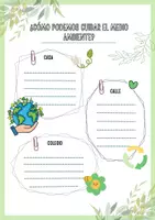 Vista previa - Manualidades / Dibujos para colorear - Cuidado del Medio Ambiente - Día Internacional de la Madre Tierra - página 1