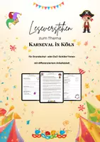 Vorschau - Arbeitsblätter - Karneval in Köln – Lesetext mit differenziertem Arbeitsblatt - Deckblatt
