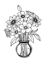 Vorschau - Mal- und Bastelvorlagen - 22 Wunderschöne Blumen-Ausmalbilder - Seite 2
