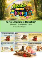 Vorschau - Merkblätter - Wissenskartei Hund als Haustier + Quizfragen - Deckblatt