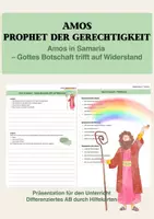 Vorschau - Stundenentwürfe - Amos in Samaria - Prophet der Gerechtigkeit - Deckblatt