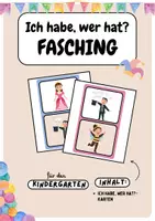 Vorschau - Spiele - Faschingsspiel | "Ich habe, wer hat?" | Zuordnungsspiel - Deckblatt