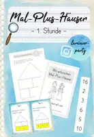 Vorschau - Arbeitsblätter - Mal-Plus-Häuser: 1. Stunde - Deckblatt
