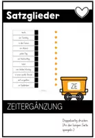 Vorschau - Arbeitsblätter - Satzglieder bestimmen - Artergänzungen - Übungsmaterial - Becherstreifen - Seite 2