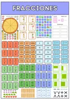 Vista previa - Juegos / Gamificación - Pack manipulativo de fracciones - Portada