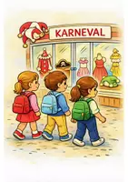 Vorschau - Mal- und Bastelvorlagen - Karneval Schreibanlass - Bildergeschichten (Klasse 1-4) - inkl. Bildkarten und Ausmalbildern - Seite 2