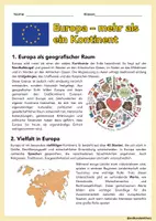 Vorschau - Arbeitsblätter - EUROPA – Unterrichtsreihe mit Infotexten, Aufgaben & Lösungen (Erdkunde Sek I) - Seite 2
