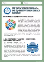 Vorschau - Arbeitsblätter - Wie entscheidet Europa? - Die EU-Institutionen einfach erklärt - Seite 1