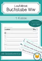 Vorschau - Arbeitsblätter - Laufdiktat Buchstabe Ww für die 1. Klasse - Deckblatt