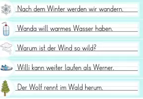 Vorschau - Arbeitsblätter - Laufdiktat Buchstabe Ww für die 1. Klasse - Seite 1