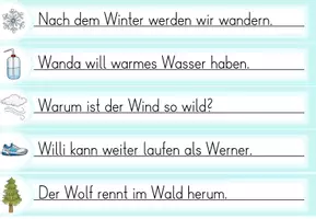 Vorschau - Arbeitsblätter - Laufdiktat Buchstabe Ww für die 1. Klasse - Seite 2