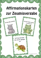 Vorschau - Poster - Affirmationskarten passend zur Zeugnisvergabe - Deckblatt