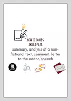 Vorschau - Merkblätter - Skills Files - How to guides (summary, analysis, comment, letter to the editor) - Deckblatt