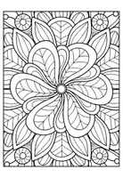Vorschau - Mal- und Bastelvorlagen - Ausmalbilder Blumen-Mandalas Malvorlagen - Seite 2