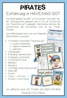 Vorschau - Stundenentwürfe - PIRATES - Einführung in "HAVE/HAS GOT" (Materialpaket) - Seite 1