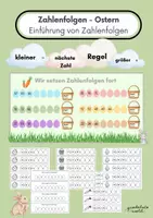 Vorschau - Stundenentwürfe - Zahlenfolgen / Zahlenreihe Ostern Mathe 2.Klasse - Deckblatt