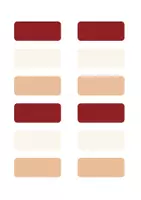 Vorschau - Anderer Materialtyp - FREEBIE: Kleine Namensschilder rot editierbar - Organisation Klassenzimmer, Garderobe - Seite 1
