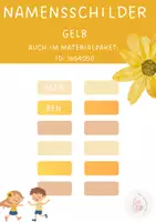 Vorschau - Anderer Materialtyp - Materialpaket: kleine Namensschilder in verschiedenen Farbtönen - Seite 1