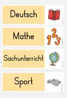 Vorschau - Bildkarten - Tagestransparenz / Tagesplan / Stundenplan - Visualisierung (gelb, beige) - Seite 3