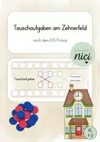 Vorschau - Aufgabenkarten - Tauschaufgaben am Zehnerfeld - Rechentafel - Deckblatt