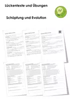 Vorschau - Arbeitsblätter - Schöpfung und Evolution - Deckblatt
