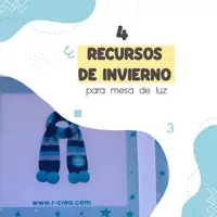 Vista previa - Tarjetas / Manipulativos - Actividades de invierno para mesa de luz - Portada