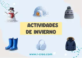Vista previa - Tarjetas / Manipulativos - Actividades de invierno para mesa de luz - página 1