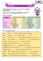 Vorschau - Arbeitsblätter - Los adjetivos posesivos (Einführungsmaterial) - Deckblatt