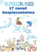 zapowiedź - BEZPIECZNE FERIE - zasady - obwoluta