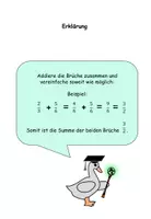 Vorschau - Arbeitsblätter - Brüche addieren: für die Mittelstufe - Seite 1