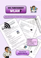 Vorschau - Arbeitsblätter - digitale Bildung: Wie funktioniert eigentlich WLAN? (PDF) - Deckblatt