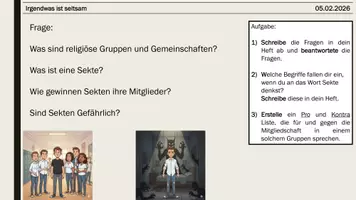 Vorschau - Präsentationen/Tafelbilder - Irendwas ist seltsam- Einführung zum Thema Sekten - Seite 2