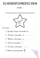 Vorschau - Arbeitsblätter - Scherenführerschein / Schneideübungen - Seite 1
